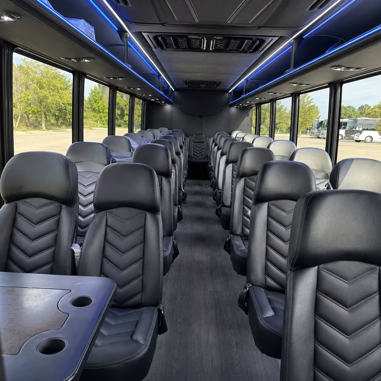 28 passenger minibus interior